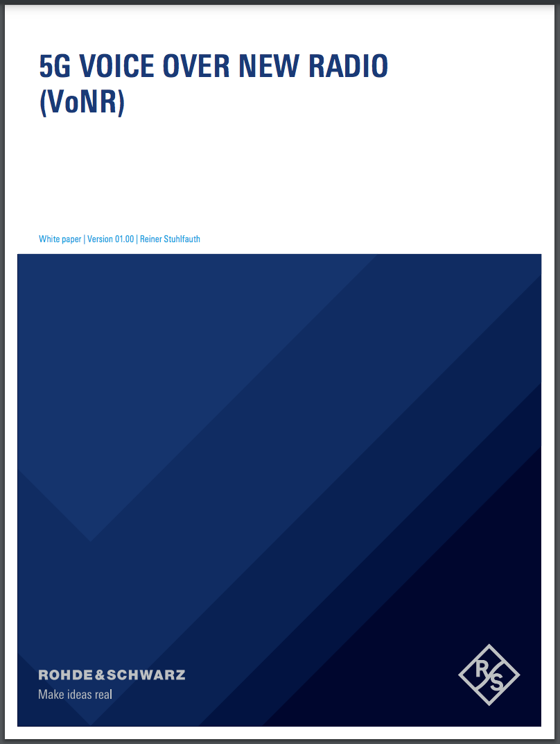 20211005 Rohde & Schwarz (NA) 5G VoNR White Paper